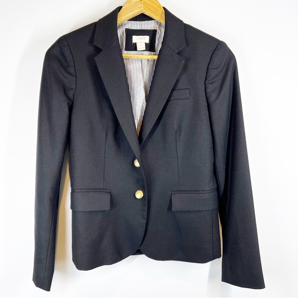 J. Crew Factory Black Blazer with Gold Buttons